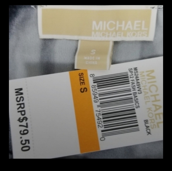 NWOT! MICHAEL KORS SPLATTER DESIGN BLOUSE - Picture 10 of 11